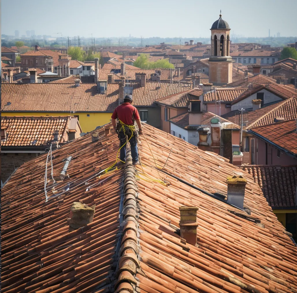 vista tetti parma ciminiere