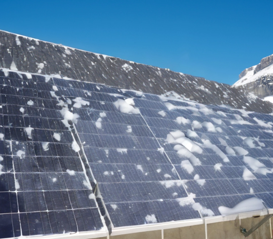 Neve pannelli fotovoltaici