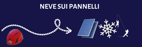 neve pannelli fotovoltaici